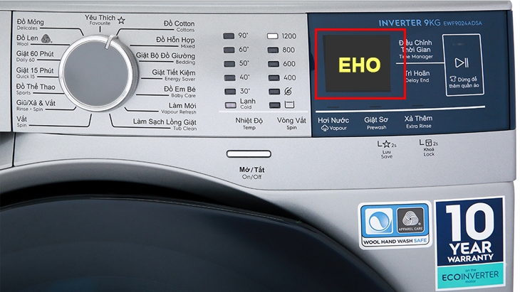 Cách Nhận Biết Lỗi EHO Máy Giặt Electrolux