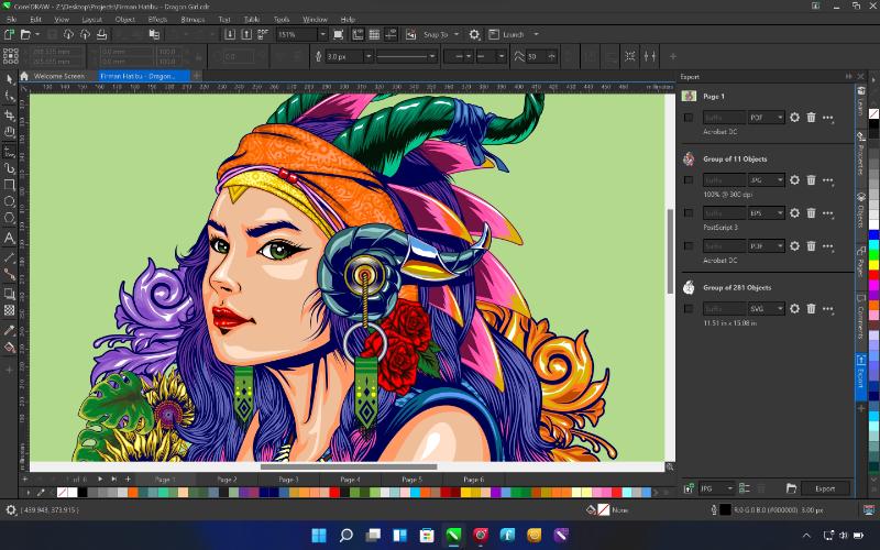 Tính năng chính trong CorelDRAW Graphics Suite 2024